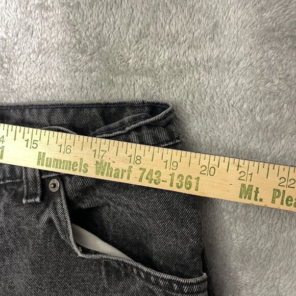 Vtg Levi's 922 Tapered Fit Leg 22 Short Black Orange Tab Jeans Baggy‎ Outdoorsy - Picture 6 of 16